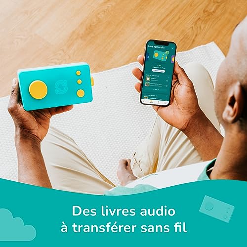 Lunii Ma Fabrique à Histoires - Modelo 3 - Cuentador para niños de 3 a 8 años - Libro de audio de 24 historias interactivas incluido - Caja de historias fabricada en Francia