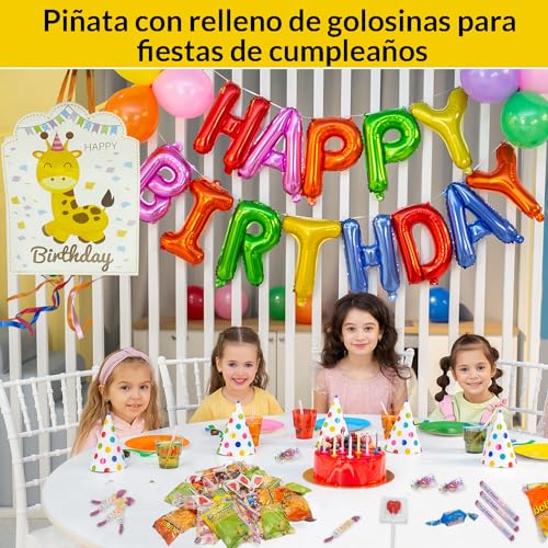 MADARAMART Piñata Cumpleaños Infantil - Piñatas de Cumpleaños, Piñatas Infantiles, Caramelos Piñata, Piñata Infantil con Relleno, Relleno para Piñatas Infantiles, Caramelos Piñata.