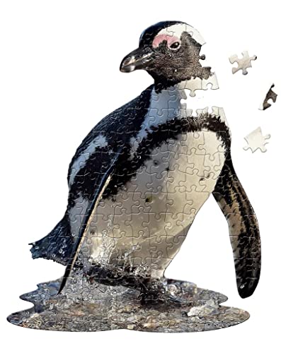 Madd Capp- Penguin Shape - Puzzle Infantil (100 Piezas), diseño de pingüino, Multicolor (4004-IAMLPenguin)