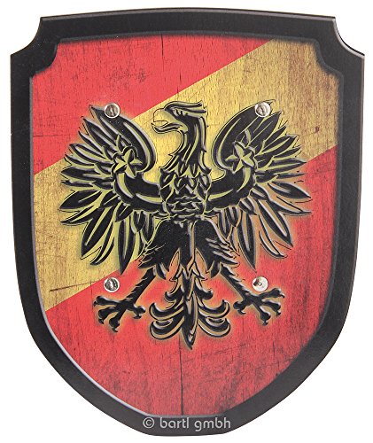 Madera spielerei 33550 de R – Escudo Cartel Águila, Color Rojo