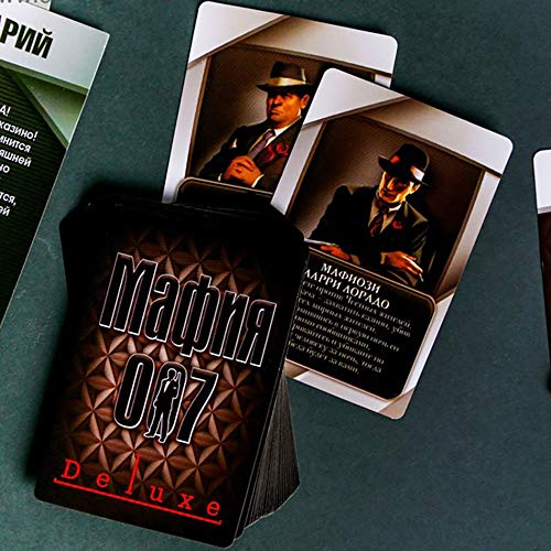 Mafia 007 Juego de rol Juego de mesa con máscaras en juegos de cartas de fiesta rusa para adultos Compañía 16+
