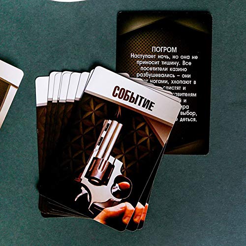 Mafia 007 Juego de rol Juego de mesa con máscaras en juegos de cartas de fiesta rusa para adultos Compañía 16+