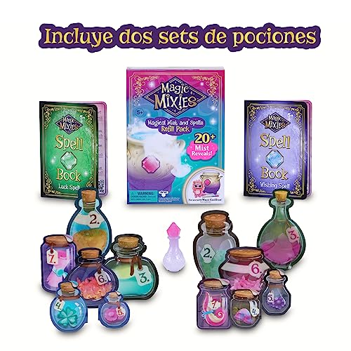 Magic Mixies - Magic Mixies Refill, recarga para juguete del caldero mágico, para hacer mezclas y efectos mágicos en el juguete, +40 juegos, a partir de 4 años, Famosa (MGX04000)
