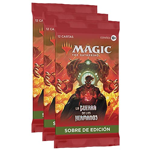 Magic The Gathering 3 Sobres de Edición de La Guerra de los Hermanos, de (Versión en Español), D1477105