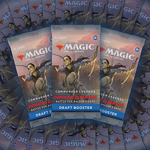 Magic The Gathering Caja de Sobres de Draft de Commander Legends: Battle for Baldur’s Gate, de 24 Sobres, Versión en Inglés