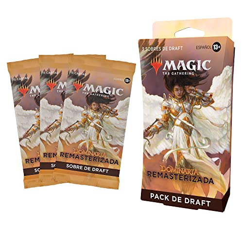Magic The Gathering Conjunto de 3 Sobres de Draft de Dominaria Remasterizada, de (Versión en Español), D15051050