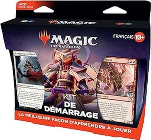 Magic The Gathering D05661010 - Kit de iniciación 2022, 2 Decks Listo para Jugar, 2 Tarjetas con código de MTG Arena (versión Francesa), Multicolor