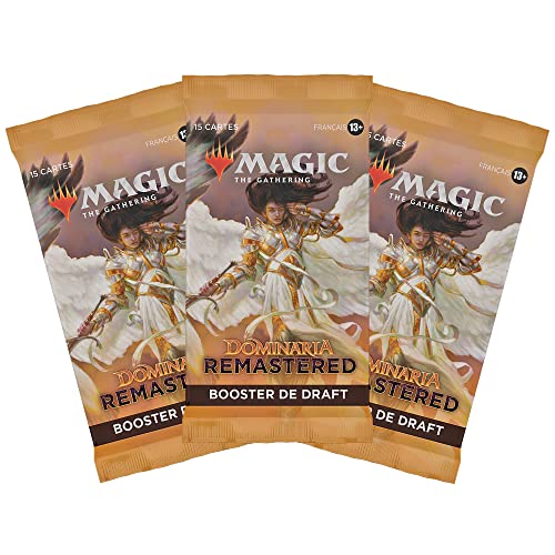 Magic The Gathering D15051010 Draft Dominaria Remastered - Pack de 3 potenciadores, Multicolor