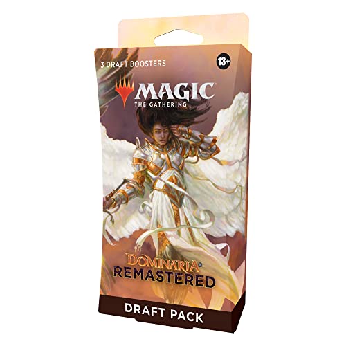 Magic The Gathering Dominaria Remastered 3-Booster Draft Pack (Versión en Inglés)