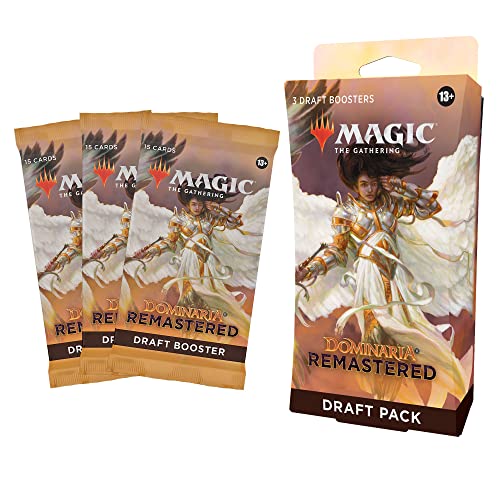 Magic The Gathering Dominaria Remastered 3-Booster Draft Pack (Versión en Inglés)