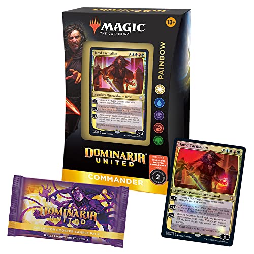 Magic: The Gathering Dominaria United Commander Deck – Painbow + Collector Booster Sample Pack (Versión en Inglés)