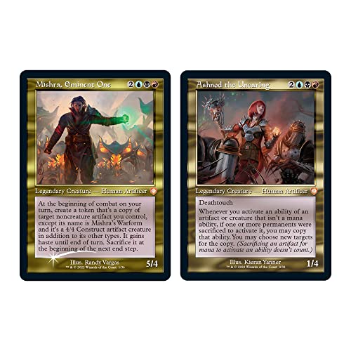 Magic The Gathering The Brothers’ War Commander Deck - Mishra’s Burnished Banner (Blue-Black-Red) + Collector Booster Sample Pack (Versión en Inglés)