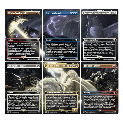 Magic: The Gathering The Lord of the Rings: Tales of Middle-earth Scene Box - Gandalf in Pelennor Fields (6 Scene Cards, 6 Art Cards, 3 Set Boosters + Display Easel)