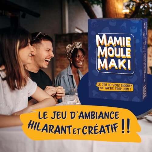 Mamie Moule Maki,El juego donde te arriesgas a irte demasiado lejos. Juego de mesa para adultos ideal para aperitivos y fiestas,+ de 170 categorías inusuales,Idea de regalo divertida,Hecho en Europa