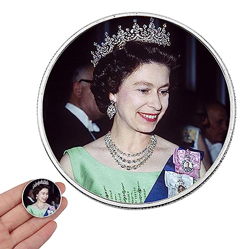 manchas Su Majestad la Reina | Su Majestad Coleccionable Souvenir Plata Oro,Recuerdo conmemorativo para Familiares, vecinos, extraños, Regalo o colección