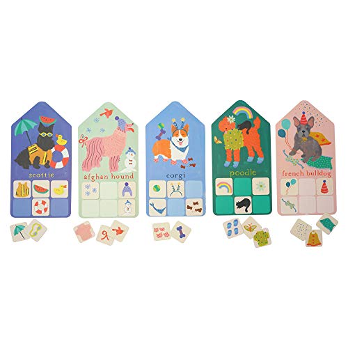 Manhattan Toy- Pup Match Up Memoria y Juego de 35 Piezas con temática de Perro, Multicolor (160230)