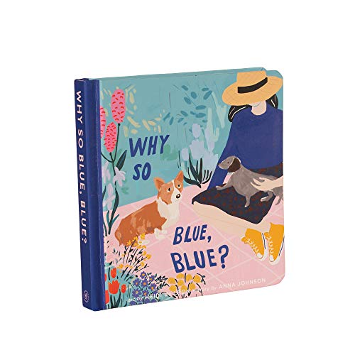 Manhattan Toy Why So Blue - Libro de Mesa para bebés y niños pequeños + Juego de Regalo de Perro de Peluche Corgi