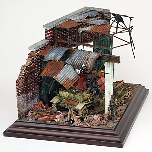 Manualidades 1/35 Ruinas de Esquina DIY Dioramas Modelo Disposiciones de en Miniatura