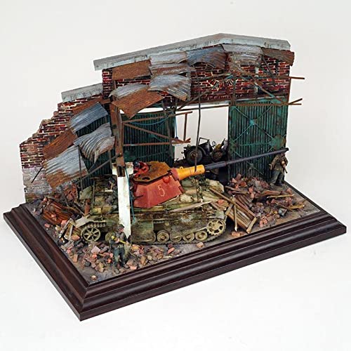 Manualidades 1/35 Ruinas de Esquina DIY Dioramas Modelo Disposiciones de en Miniatura