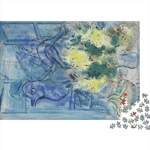 Marc Chagall Pintura al óleo Puzzle De 300 Piezas, Pinturas Mundialmente Famosas Rompecabezas, Arte Puzzle, Juguete De Desafío, para Adultos Y Adolescente, Regalo De Cumpleaños