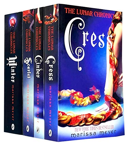 Marissa Meyer Lunar Chronicles Series Collection - Juego de 4 libros - Cenicienta, escarlata, Cress, invierno