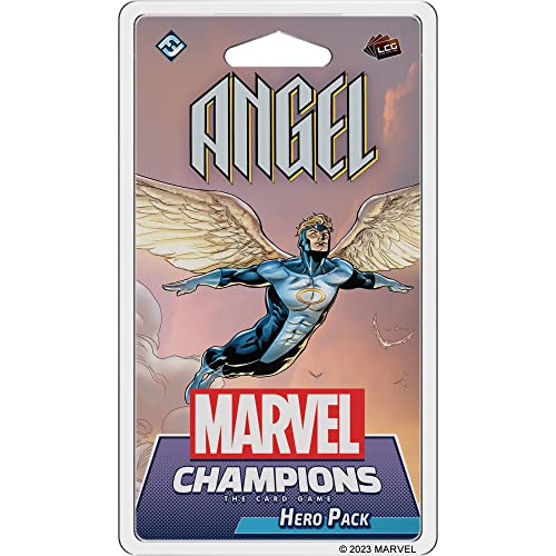 Marvel Champions The Card Game Angel Hero Pack,Juego de cartas de estrategia para adultos y adolescentes,Tiempo promedio de juego de 45-90 minutos,Fabricado por Fantasy Flight Games