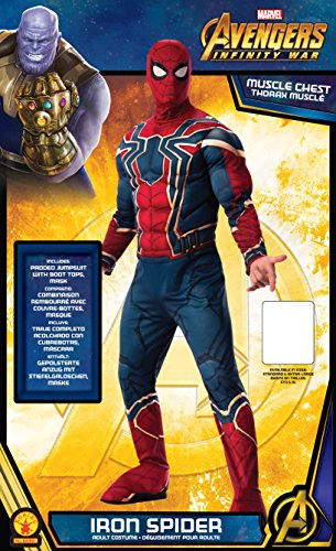 Marvel - Disfraz de Spiderman Iron Spider para hombre (Infinity Wars), Talla M adulto (Rubie's 820997-STD)