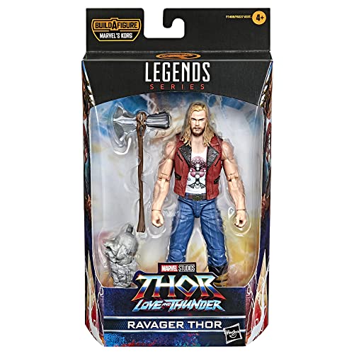 Marvel Hasbro F1408 Legends Series Thor: Love and Thunder - Figura de Ravager Thor de 15 cm - 1 Accesorios y 1 Pieza de Figura para armar