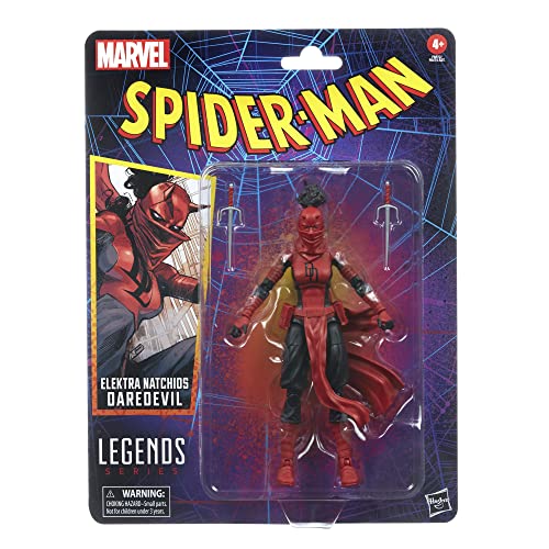 Marvel Hasbro Legends Series, Elektra Natchios Daredevil, Figuras coleccionables de 15 cm