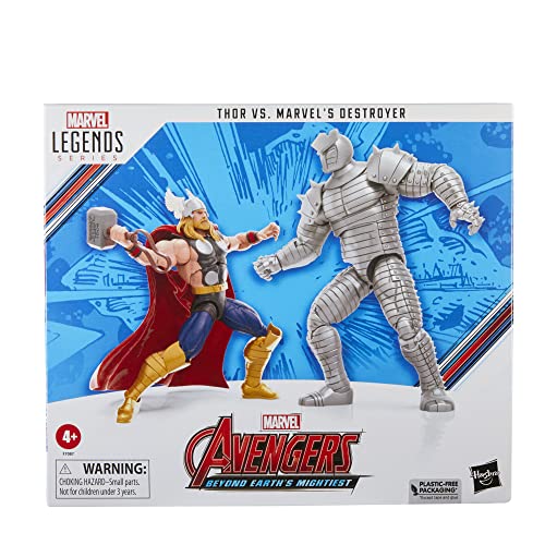 Marvel Hasbro Legends Series - Thor vs. Destructor - 60.º Aniversario de Vengadores - Figuras coleccionables de 15 cm