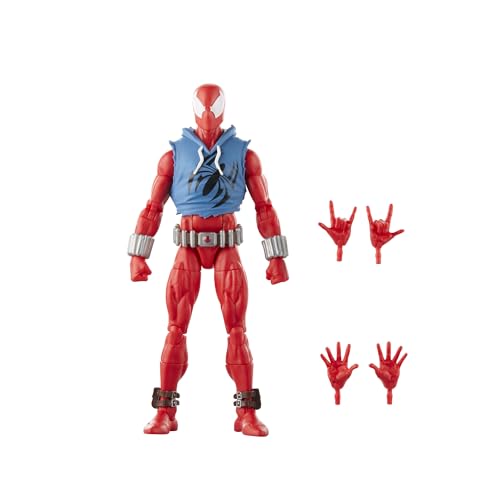 Marvel Legends Series, Scarlet Spider, Figura Coleccionable de 15 cm Inspirada en los cómics de Spider-Man