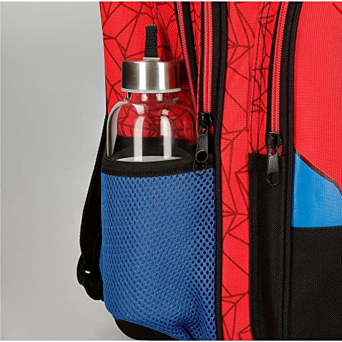 Marvel Spiderman Protector Mochila Preescolar con Carro Rojo 23x28x10 cms Poliéster 6,44L