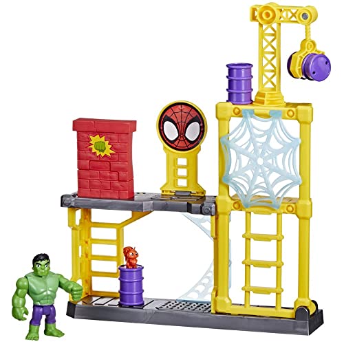 Marvel Spidey and His Amazing Friends - Parque de Juegos de Hulk - Set de Juego para niños a Partir de 3 años