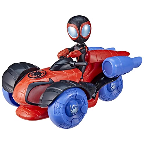 Marvel Spidey and His Amazing Friends - Tecno-Moto Luminosa con Luces y Sonidos - para niños a Partir de 3 años