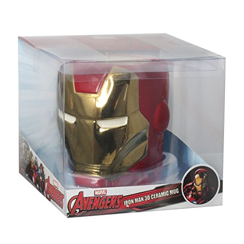 Marvel Taza 3D Iron Man, Multicolor, 1 Unidad (Paquete de 1) (MNGMAR68541)