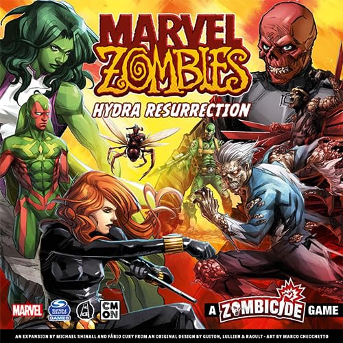 Marvel Zombies: A Zombicide Game - Hydra Resurrection - Battle Red Skull's Zombie Hydra Soldiers! Juego de estrategia cooperativa, a partir de 14 años, 1-6 jugadores, tiempo de juego de 90 minutos,