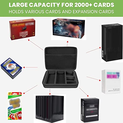 Más de 2000 fundas tarjetas para juegos principales y todas las expansiones, C.A.H/Magic/Cards Deck Box compatible con contra la humanidad/Magic The Gathering juego tabla/Yugioh/Dominion más