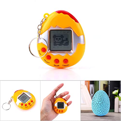 Mascota Virtual Electrónica, Máquina de Juego de Peso Adicional de Mano con 4 Botones de Mascota Digital para Niños Y Bebés(Azul)