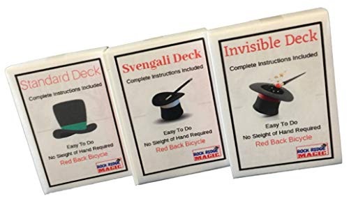 Masters Bicycle Combo: Invisible, Svengali and a Standard Deck Red Back by Rock Ridge Magic