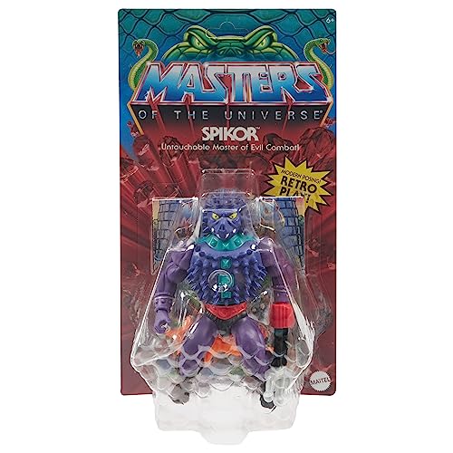 Masters del Universo MOTU Origins Spikor Figura de acción con accesorios, juguete +6 años (Mattel HKM79)
