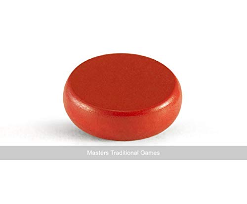 Masters Traditional Games Set of Under-Size Crokinole disks (12 Red, 12 Green, 2 spares) 24mm FOR Mini Boards Only
