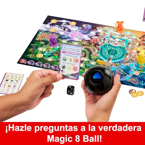 Mattel Games Magic 8 Ball Encuentros Mágicos, Juego de mesa cooperativo de estrategia, +7 años, versión español (HPJ72)