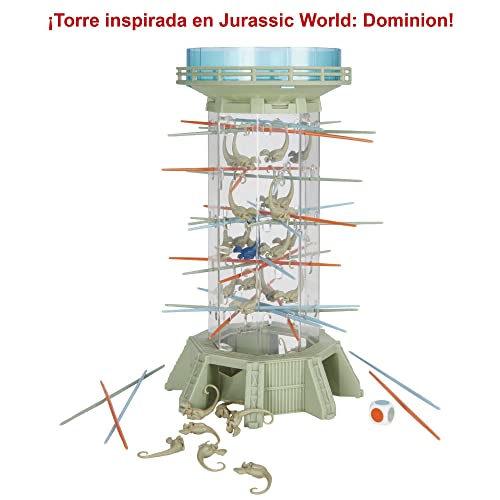 Mattel Games Monos locos edición Jurassic World, juego de mesa de habilidad para niños +5 años (Mattel GWP20), Exclusivo en Amazon