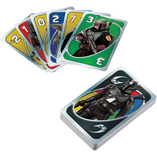 Mattel Games UNO Mandalorian Juego de cartas, juego de mesa para niños +7 años (Mattel HJR23)