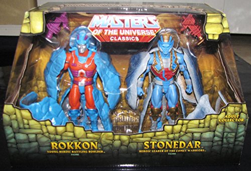 Mattel, MOTU/MOTUC, He Man Classics, Rokkon y Stonedar 2 unidades