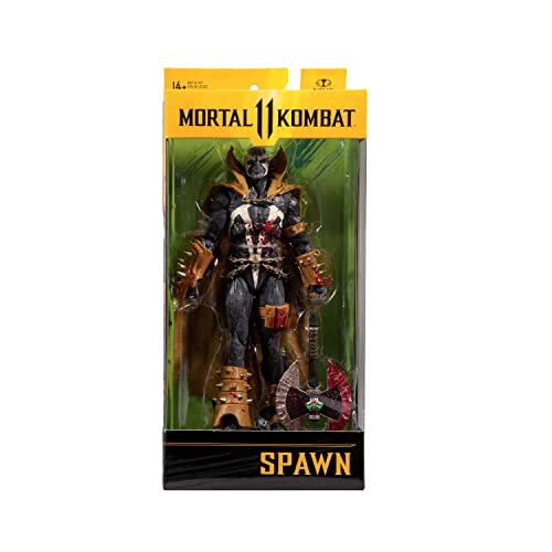 McFarlane Juguetes, 7 Pulgadas Spawn Classic (Bloody Mortal Kombat 11 Figura con 22 Partes móviles, Figura Coleccionable de Mortal Kombat con Base de Soporte para coleccionistas, a Partir de 14 años