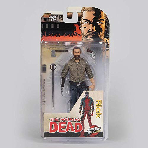 McFarlane Toys Figura Rick Grimes, The Walking Dead cómic, Skybound Exclusive, Regular Version, 13 cm