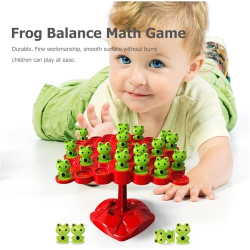 mciskin Juguete de Matemáticas Rana Equilibrio, Juguete de Equilibrio, Equilibrio Juego Montessori Juguetes Contable para Niños, Rana de Árbol Equilibrada, Juguetes interactivos para Regalo de Niños