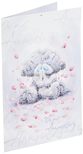 Me To You Tarjeta de Aniversario para Marido, Floral, Color Blanco (Carte Blanche Greetings ASM77002)