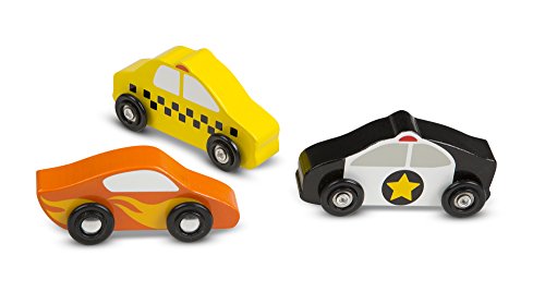 Melissa & Doug Wooden Car Set , Wooden Toy & Trains , Trucks & Vehicles , 3+ , Gift for Boy or Girl
